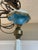 Small Antique French Porcelain and Brass Chandelier With Gold Gilt For Sale - Image 4 of 6