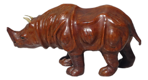 Vintage Leather Rhinoceros, India, 1950s