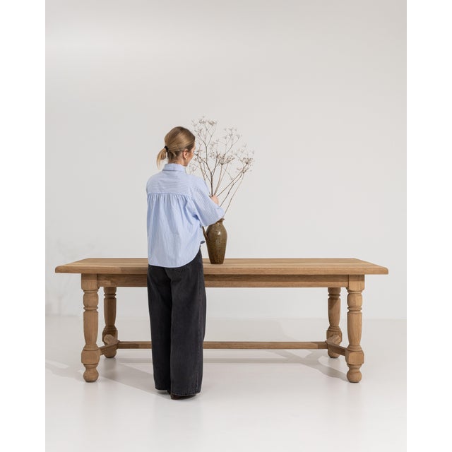 Provençal-Style Oak Dining Table, French Rustic Design, France, Circa 1970 For Sale - Image 12 of 12