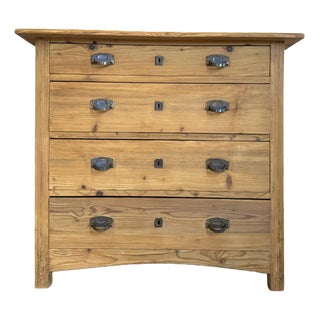 Antique Art Nouveau Chest of Drawers with Four Drawers, 1920s For Sale