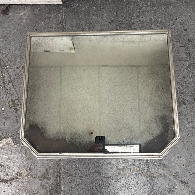 2010s Restoration Hardware 1930's French Mirrored Open Nightstand For Sale - Image 5 of 12