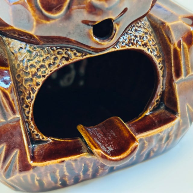 Mid Century Pottery Bear Ashtray For Sale - Image 10 of 10