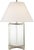 J. Randall Powers by Visual Comfort Signature Cameron Table Lamp in Crystal and Polished Nickel with Linen Shade Designer:...