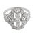 Art Deco 1930s Art Deco Diamond Platinum Ring, Size 8.5 For Sale - Image 3 of 6