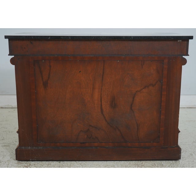 Maitland Smith Mahogany & Giltwood Marble Top Console For Sale - Image 16 of 17