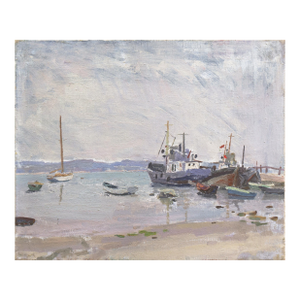'Kazantip Bay, Crimea' by Alexander Yurievich Tyutrin, 1982, Kazantipsky, Russia, Ukraine, Repin Institute, Leningrad