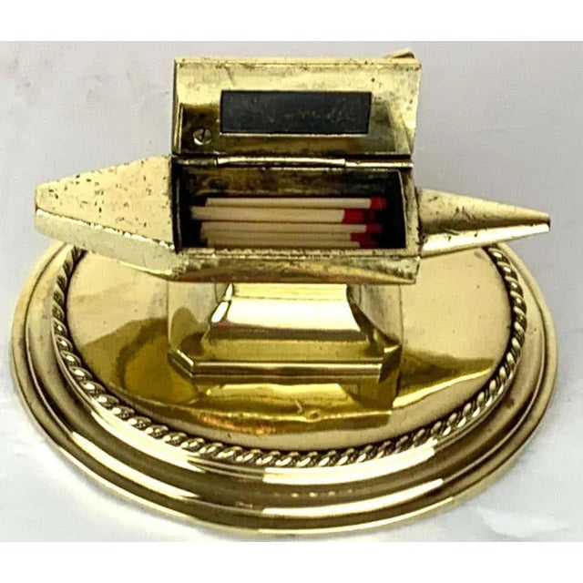 19th Century Antique English Brass Anvil Matchstrike For Sale - Image 12 of 13