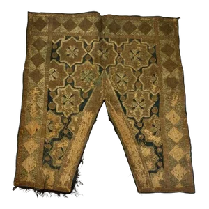 19th Century Ottoman Moorish Metallic Threads Embroidered Textile