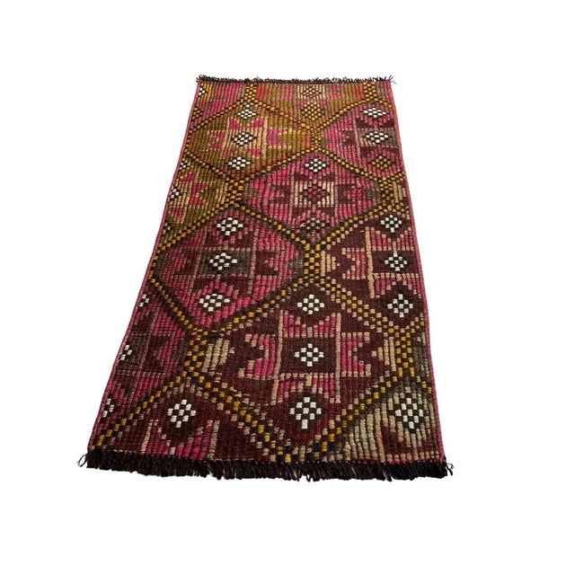 Turkish Kilim Rug, 1970s For Sale - Image 3 of 10