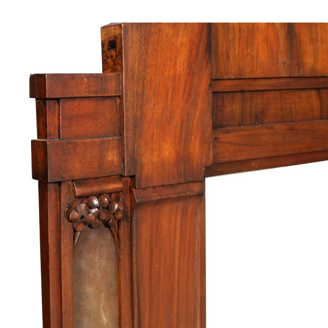 Neoclassical Wall or Fireplace Mirror, 1850s For Sale - Image 3 of 6