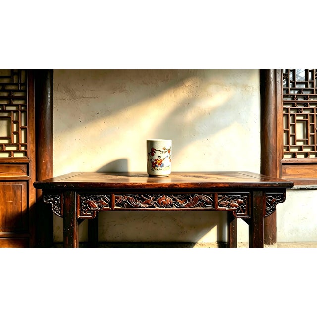 Chinese Ceramic Pot,Guangxu Marked Famille Rose Porcelain Brush Pot Hand Painted Playing Children Pattern For Sale - Image 4 of 9