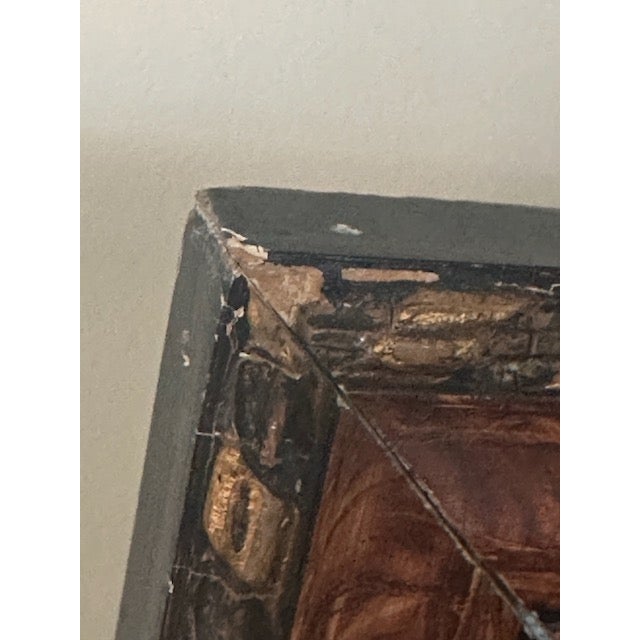 Framed Vintage Needlepoint House Along Stream For Sale - Image 10 of 11