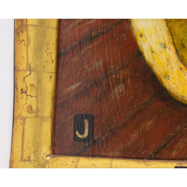 Paint “Slippery on the Bottom” Oil on Board Still Life Painting by Jeff Sutherland For Sale - Image 7 of 8