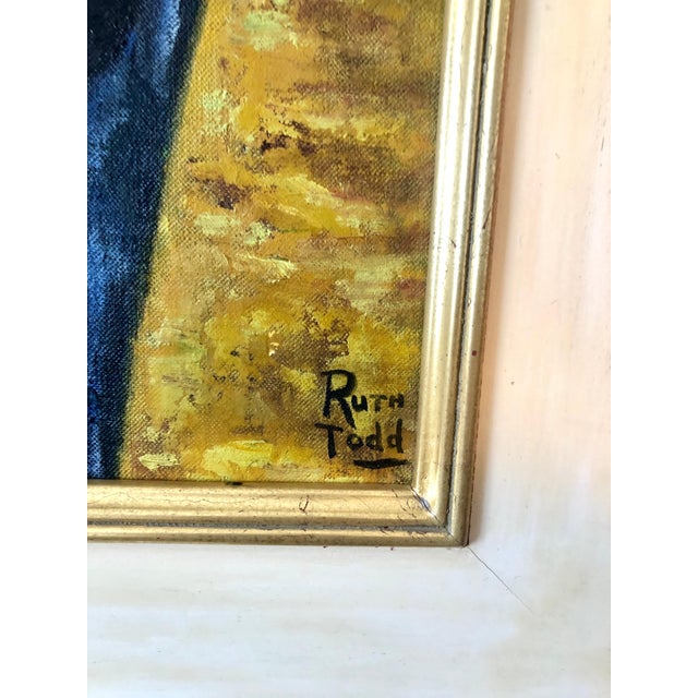 Paint Ruth Todd, Colorado Woman Abstract Expressionist Oil Painting Modernist Still Life, Fruit, c.1950 For Sale - Image 7 of 13