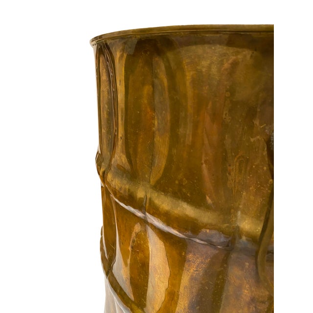 Mid 20th Century Brass Planter With Handles For Sale - Image 10 of 12