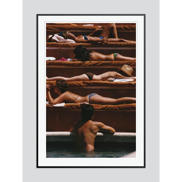 Modern Eye of the Beholder 1974 by Slim Aarons Framed C-Print For Sale - Image 3 of 3