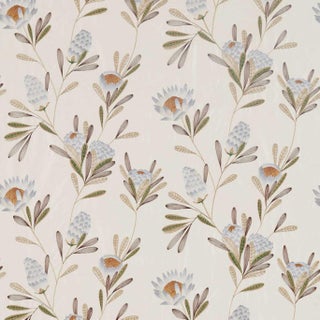 Harlequin Cayo Fabric in Mist/Linen For Sale