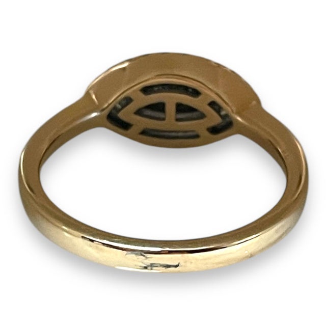 Modern 18k White Gold Fancy Pink Marquise Dia/ RIng For Sale - Image 3 of 5