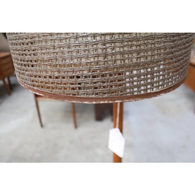 Mid-Century Modern Scandinavian George Kovacs Double Shade Teak Floor