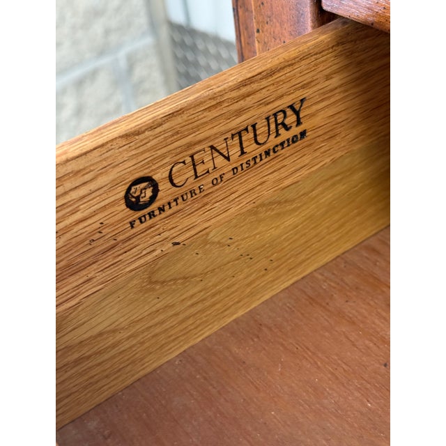 Vintage Century Furniture Hollywood Regency Ming Flip Top Server Cart For Sale - Image 10 of 10