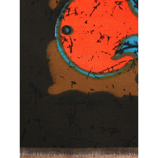 Mid-Century Modern German Pop Art Screen-Printed Wall Hanging by Traute Sänger, 1970s For Sale - Image 4 of 5