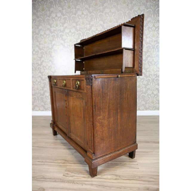 Oak Vanity Commode From the 19th Century in Brown | Chairish
