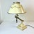 1950s Vintage Boho Chic Neoclassical French Bouilette Tole Articulating Desk Lamp in Cream. For Sale - Image 10 of 11