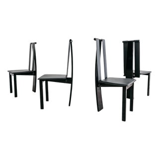 Postmodern Dining Chairs, 1980s, Set of 4 For Sale