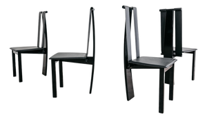 Postmodern Dining Chairs, 1980s, Set of 4