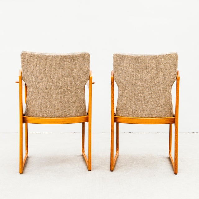 Vintage Danish Modern Solid Teak Dining Chairs by Vamdrup For Sale - Image 10 of 15