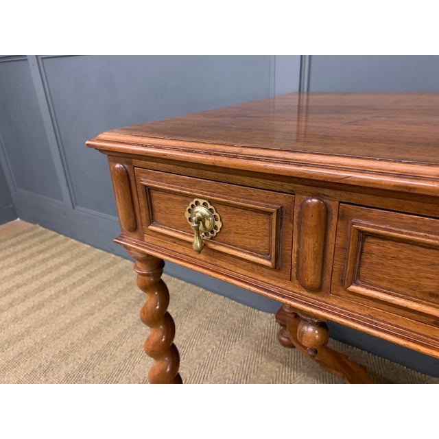 Barley Twist Side Table in Walnut, 1900 For Sale - Image 12 of 17