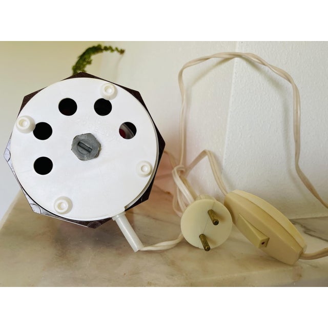 Soviet Social Realism Design Flame Accent Table Lamp, 1980s For Sale - Image 11 of 12