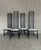 Designer unknown netherlands 1980s h 158cm w 50cm d 50cm a set of four postmodern dining chairs defined by their dramatic...