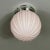 Art Deco Pink Frosted Glass and Chrome Globe Flush Mount, Sweden, 1940s For Sale - Image 4 of 13