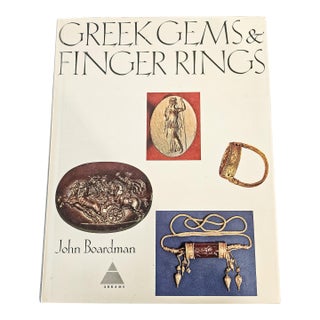 1970s Greek Gems & Finger Rings Art Book John Boardman Early Bronze Age to Late Classical Coffee Table Book For Sale