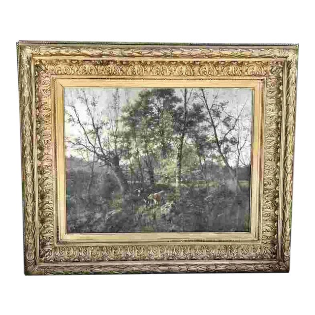 19th C. Charles Felix Edouard Deshayes Painting For Sale