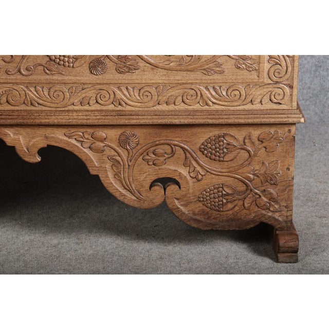 Antique Baroque Chest in Oak, 1784 For Sale - Image 9 of 18