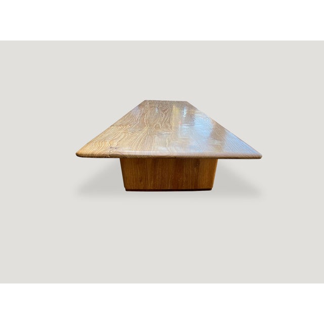 Mid-Century Modern Andrianna Shamaris Midcentury Style Couture Teak Wood Coffee Table For Sale - Image 3 of 18