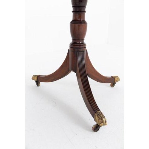 Regency Extending Pedestal Table in Mahogany, 1920s For Sale - Image 6 of 7