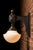 1940s Vintage Municipal Light Sconce With Milk Glass Shade For Sale - Image 5 of 9