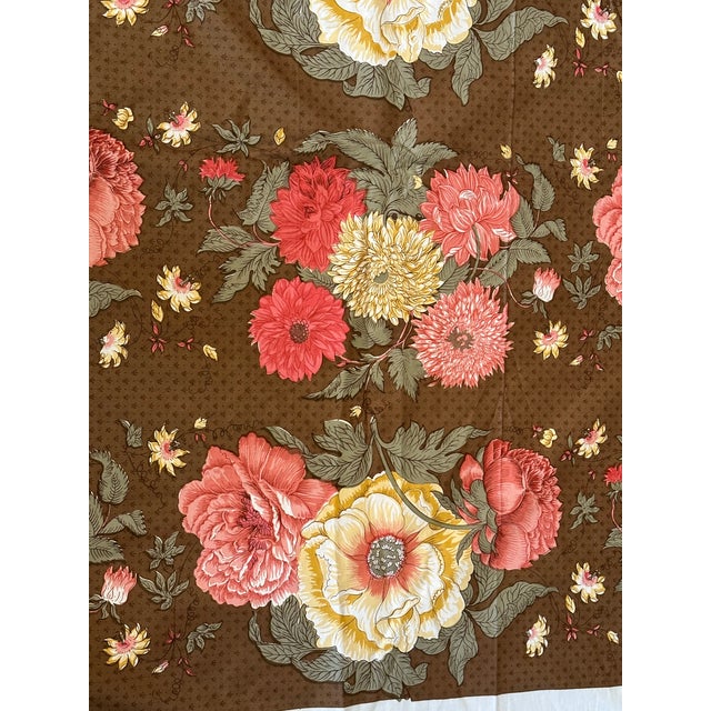 1980s Vintage 1980s Floral Chintz Fabric For Sale - Image 5 of 13