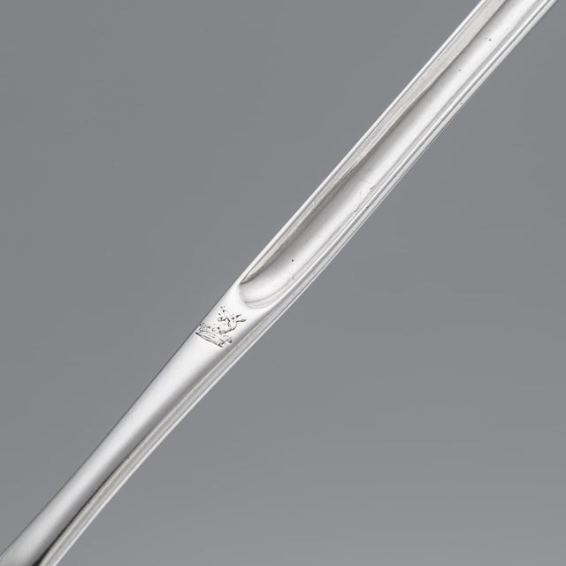 18th Century Antique Georgian Silver Marrow Scoop by Jon Willis, London For Sale - Image 6 of 11
