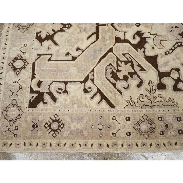 Ivory Galerie Shabab Collection Mid-20th Century Turkish Anatolian Gallery Rug For Sale - Image 8 of 10