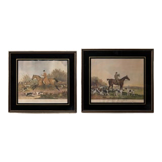 Pair of Oldaker Hunt Prints For Sale