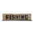 Vintage Wood Fishing Sign For Sale