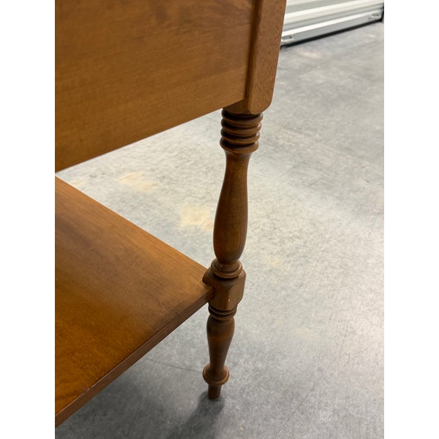 Ethan Allen Ethan Allen Heirloom Nutmeg Maple Colonial Early American Nightstand For Sale - Image 4 of 11