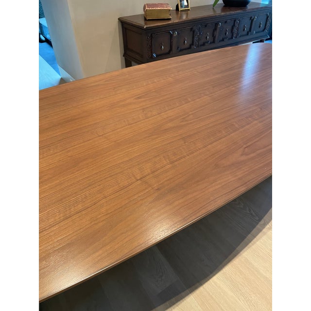 Brown Holly Hunt Diplomat Dining Table For Sale - Image 8 of 9