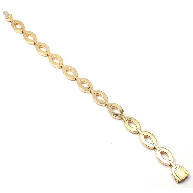 2000 - 2009 Cartier 18K Yellow Gold Diamond Diadea Link Bracelet For Sale - Image 5 of 10