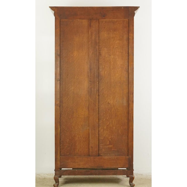 Vintage European Beveled Glass Wood Vitrine For Sale - Image 14 of 16