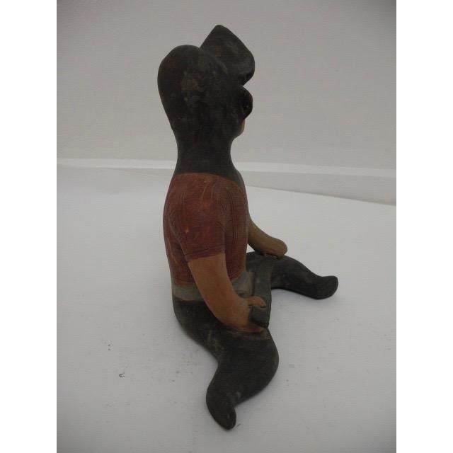 Mid 20th Century Vintage Terra Cotta Conquistador Sculpture For Sale - Image 5 of 10